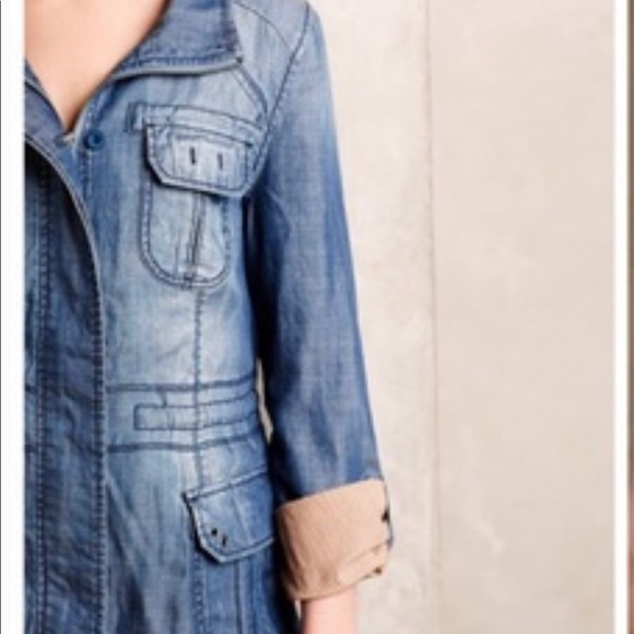 Anthropologie Marrakech chambray jacket - Picture 2 of 8